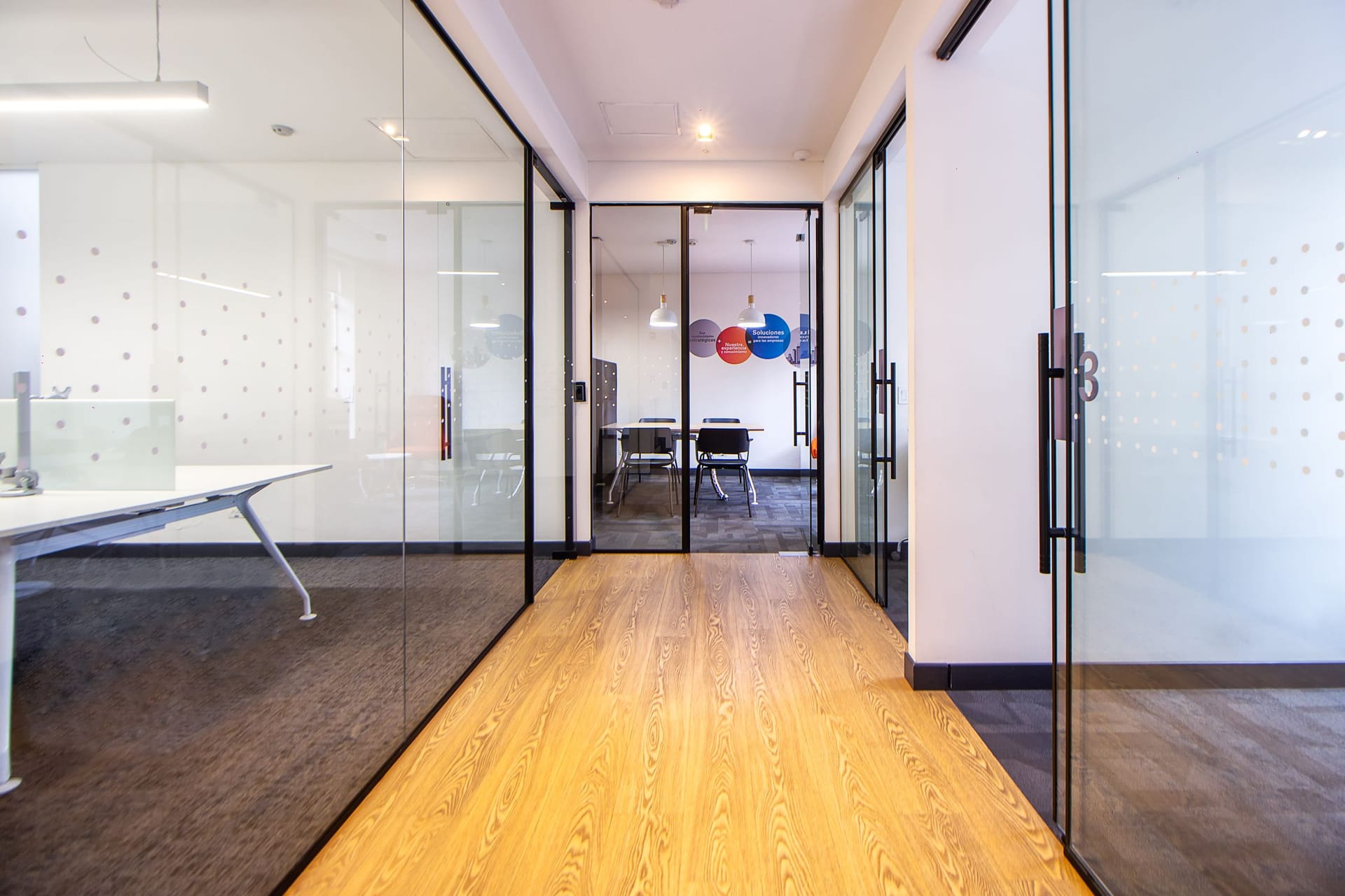 Crittall-Style Glass Partitions example